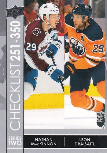 #449 Nathan MacKinnon / Leon Draisaitl - Colorado Avalanche / Edmonton Oilers - 2021-22 Upper Deck Hockey
