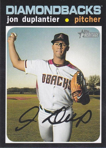 #449 Jon Duplantier - Arizona Diamondbacks - 2020 Topps Heritage Baseball