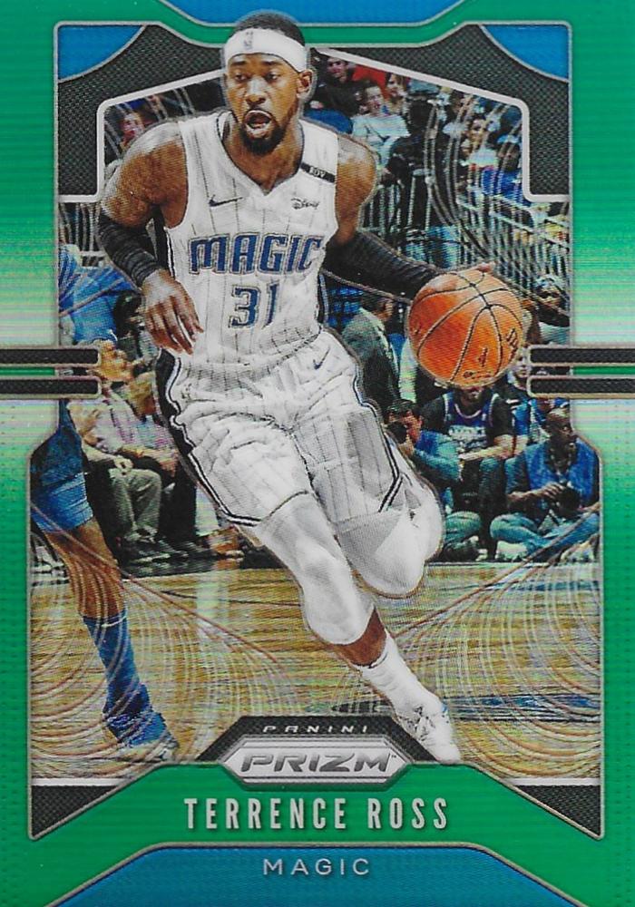 #44 Terrence Ross - Orlando Magic - 2019-20 Panini Prizm - Prizms Green Basketball