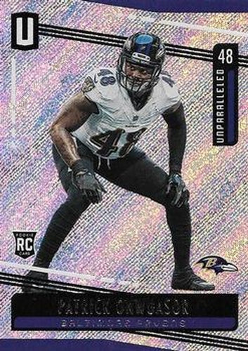 #44 Patrick Onwuasor - Baltimore Ravens - 2019 Panini Unparalleled Football