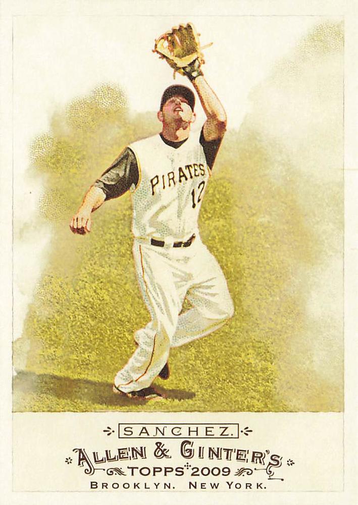 #44 Freddy Sanchez - Pittsburgh Pirates - 2009 Topps Allen & Ginter Baseball