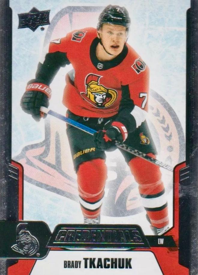 #44 Brady Tkachuk - Ottawa Senators - 2019-20 Upper Deck Credentials Hockey