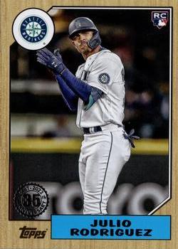 #87TBU-44 Julio Rodriguez - Seattle Mariners - 2022 Topps Update - 1987 Topps Baseball 35th Anniversary Baseball