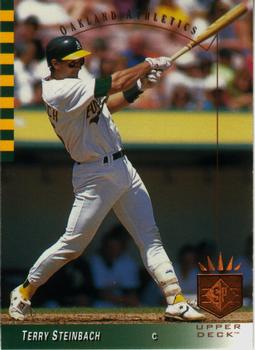 #44 Terry Steinbach - Oakland Athletics - 1993 SP Baseball