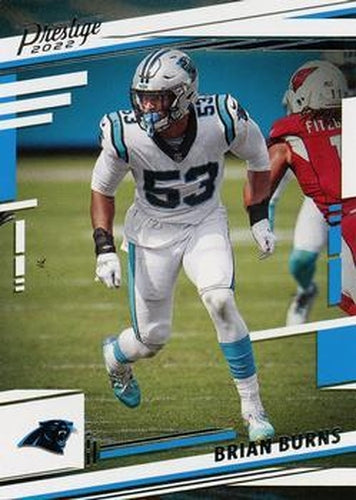 #44 Brian Burns - Carolina Panthers - 2022 Panini Prestige Football