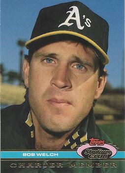 #NNO44a Bob Welch - Oakland Athletics - 1991 Stadium Club Charter Member