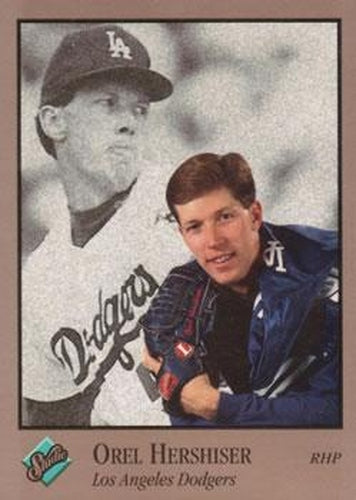 #44 Orel Hershiser - Los Angeles Dodgers - 1992 Studio Baseball