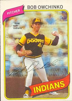 #44 Bob Owchinko - Cleveland Indians - 1980 O-Pee-Chee Baseball