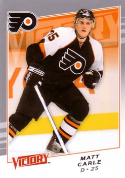 #294 Matt Carle - Philadelphia Flyers - 2008-09 Upper Deck Victory Hockey