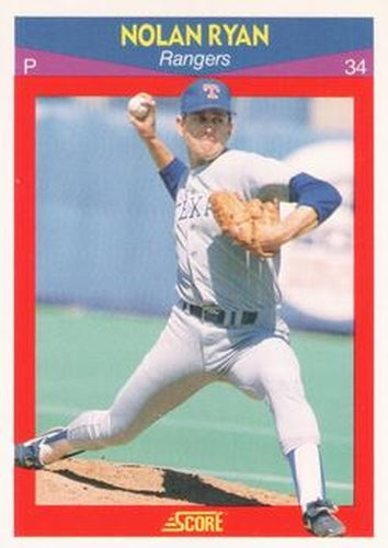 #44 Nolan Ryan - Texas Rangers - 1990 Score 100 Superstars Baseball