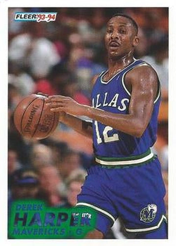 #44 Derek Harper - Dallas Mavericks - 1993-94 Fleer Basketball
