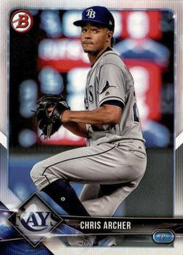 #44 Chris Archer - Tampa Bay Rays - 2018 Bowman Baseball