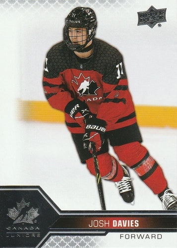#44 Josh Davies - Canada - 2022-23 Upper Deck Team Canada Juniors Hockey