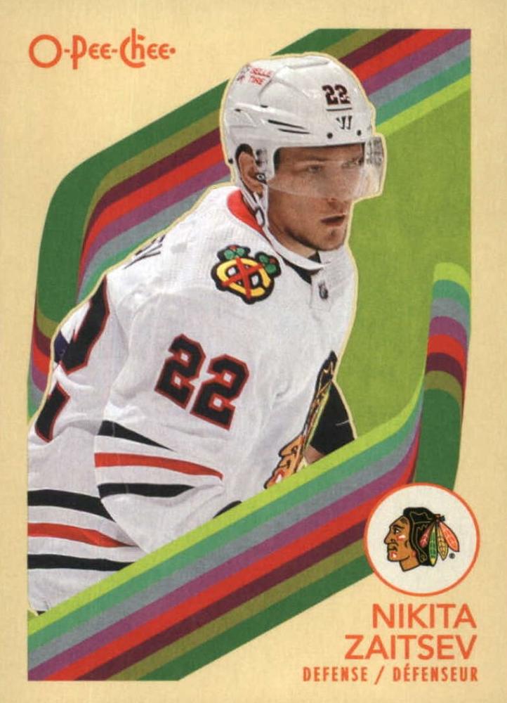 #450 Nikita Zaitsev - Chicago Blackhawks - 2023-24 O-Pee-Chee - Retro Hockey