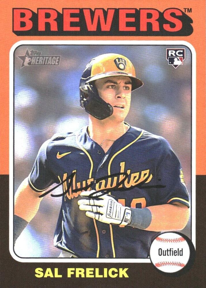 #451c Sal Frelick - Milwaukee Brewers - 2024 Topps Heritage Baseball