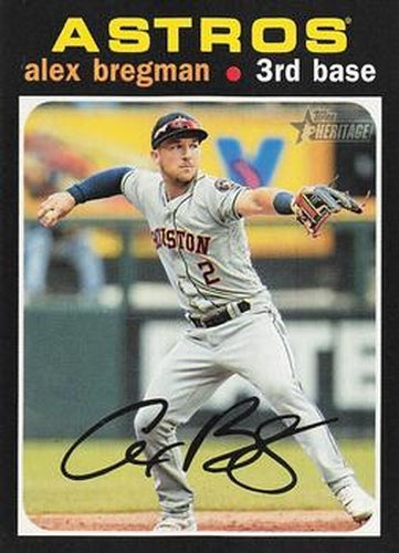 #453b Alex Bregman - Houston Astros - 2020 Topps Heritage Baseball