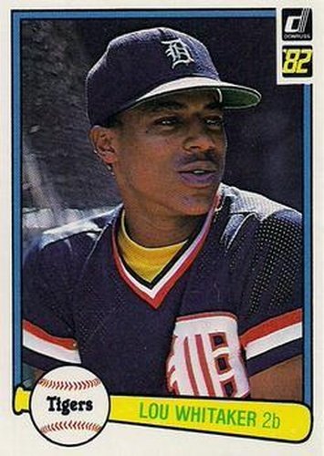 #454 Lou Whitaker - Detroit Tigers - 1982 Donruss Baseball