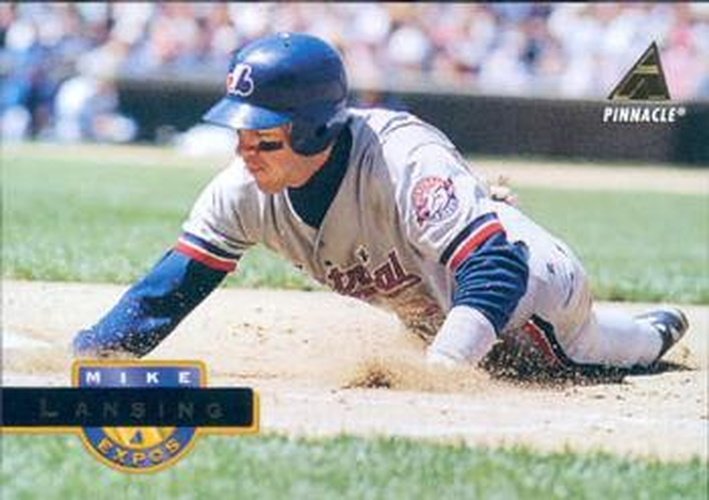 #455 Mike Lansing - Montreal Expos - 1994 Pinnacle Baseball
