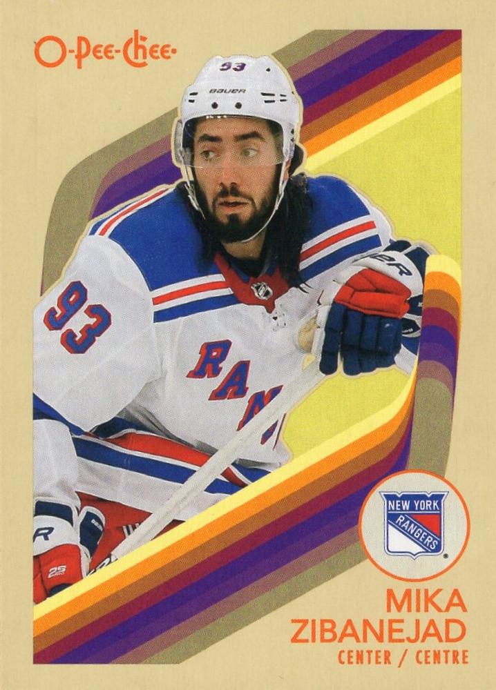 #455 Mika Zibanejad - New York Rangers - 2023-24 O-Pee-Chee - Retro Hockey