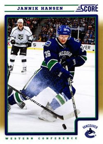 #456 Jannik Hansen - Vancouver Canucks - 2012-13 Score - Gold Rush Hockey