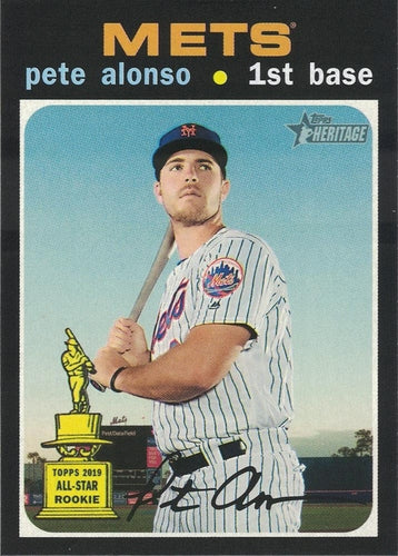 #457 Pete Alonso - New York Mets - 2020 Topps Heritage Baseball