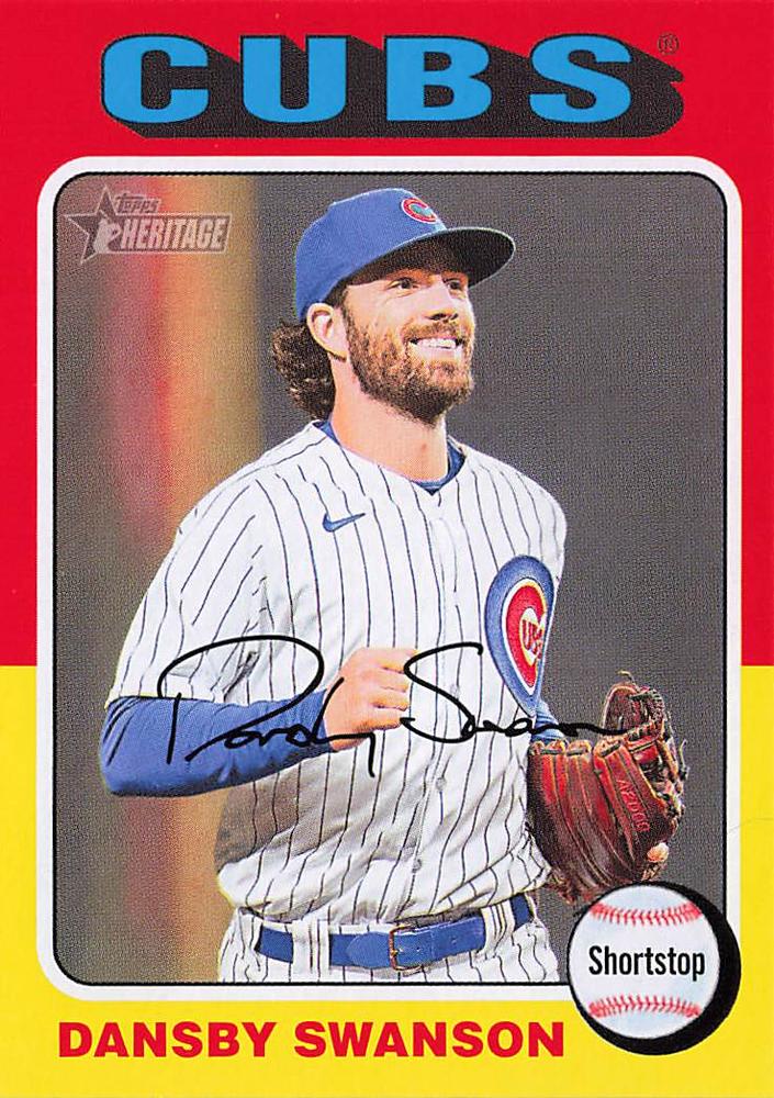 #457 Dansby Swanson - Chicago Cubs - 2024 Topps Heritage Baseball