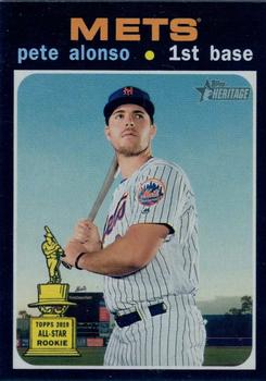 #457c Pete Alonso - New York Mets - 2020 Topps Heritage Baseball