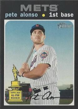 #457d Pete Alonso - New York Mets - 2020 Topps Heritage Baseball