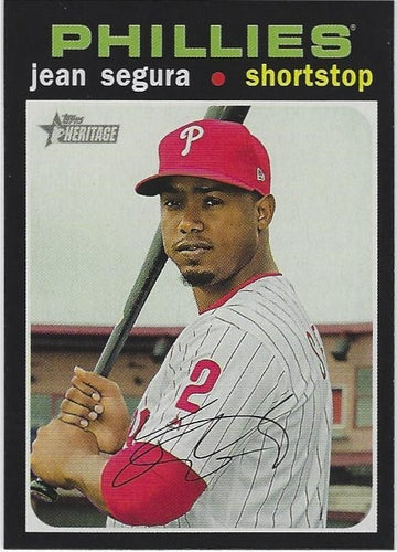 #458 Jean Segura - Philadelphia Phillies - 2020 Topps Heritage Baseball