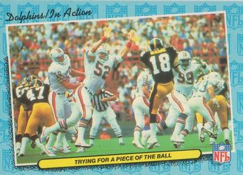 #45 Dolphins In Action 1986 schedule - Miami Dolphins - 1986 Fleer Team Action Football