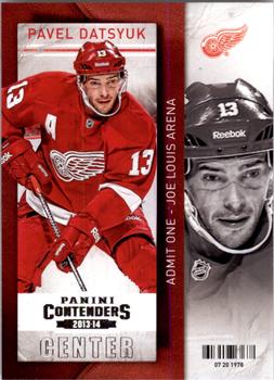 #45 Pavel Datsyuk - Detroit Red Wings - 2013-14 Panini Contenders Hockey