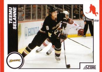 #45 Teemu Selanne - Anaheim Ducks - 2010-11 Score Hockey