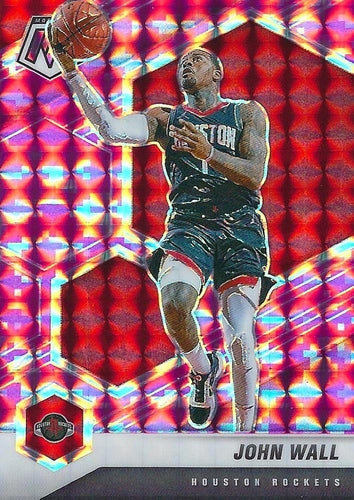 #45 John Wall - Houston Rockets - 2020-21 Panini Mosaic - Mosaic Camo Pink Basketball