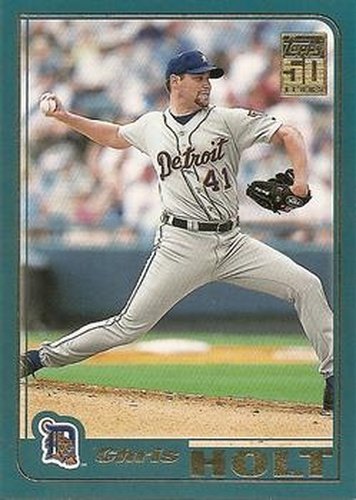 #T45 Chris Holt - Detroit Tigers - 2001 Topps Traded & Rookies Baseball