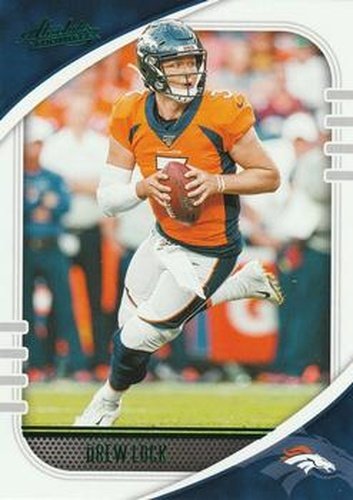 #45 Drew Lock - Denver Broncos - 2020 Panini Absolute - Green Football