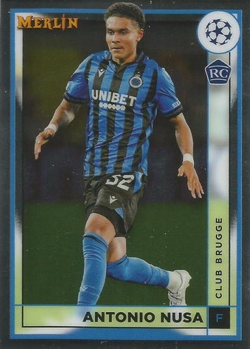 #45 Antonio Nusa - Club Brugge KV - 2022-23 Merlin Chrome UEFA Club Competitions Soccer