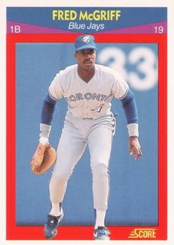 #45 Fred McGriff - Toronto Blue Jays - 1990 Score 100 Superstars Baseball
