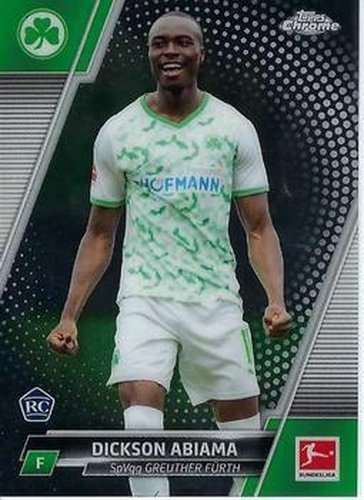 #45 Dickson Abiama - SpVgg Greuther Furth - 2021-22 Topps Chrome Bundesliga Soccer