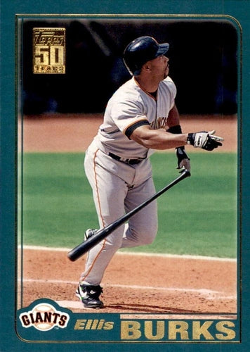 #45 Ellis Burks - San Francisco Giants - 2001 Topps Baseball