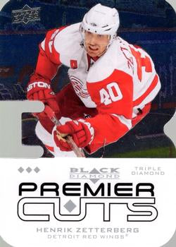 #PDC45 Henrik Zetterberg - Detroit Red Wings - 2008-09 Upper Deck Black Diamond - Premier Die Cut Hockey