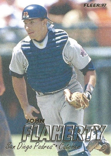 #460 John Flaherty - San Diego Padres - 1997 Fleer Baseball