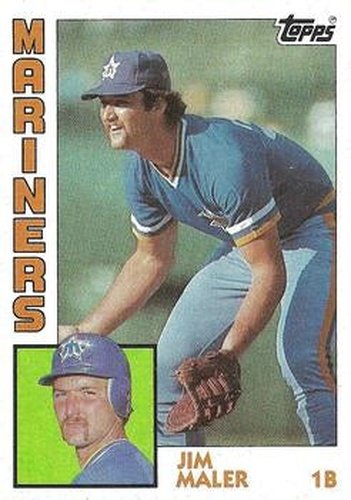 #461 Jim Maler - Seattle Mariners - 1984 Topps Baseball