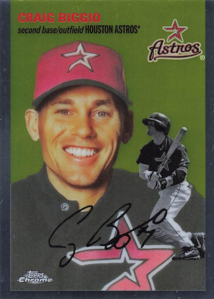 #463 Craig Biggio - Houston Astros - 2023 Topps Chrome Platinum Anniversary Baseball