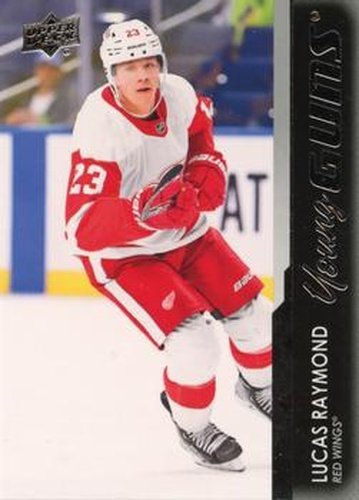 #464 Lucas Raymond - Detroit Red Wings - 2021-22 Upper Deck Hockey