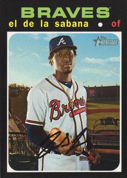 #464d Ronald Acuña Jr. - Atlanta Braves - 2020 Topps Heritage Baseball