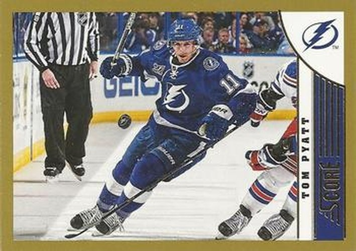 #466 Tom Pyatt - Tampa Bay Lightning - 2013-14 Score - Gold Hockey
