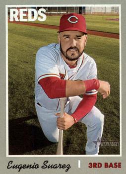 #467 Eugenio Suarez - Cincinnati Reds - 2019 Topps Heritage Baseball