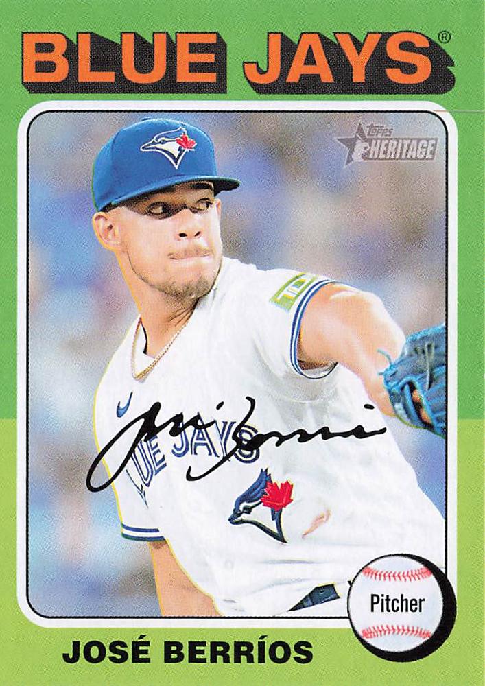 #468 José Berríos - Toronto Blue Jays - 2024 Topps Heritage Baseball