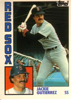 #46T Jackie Gutierrez - Boston Red Sox - 1984 Topps Traded Baseball