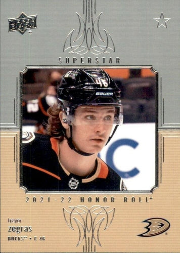 #HR-46 Trevor Zegras - Anaheim Ducks - 2021-22 Upper Deck - Honor Roll Hockey